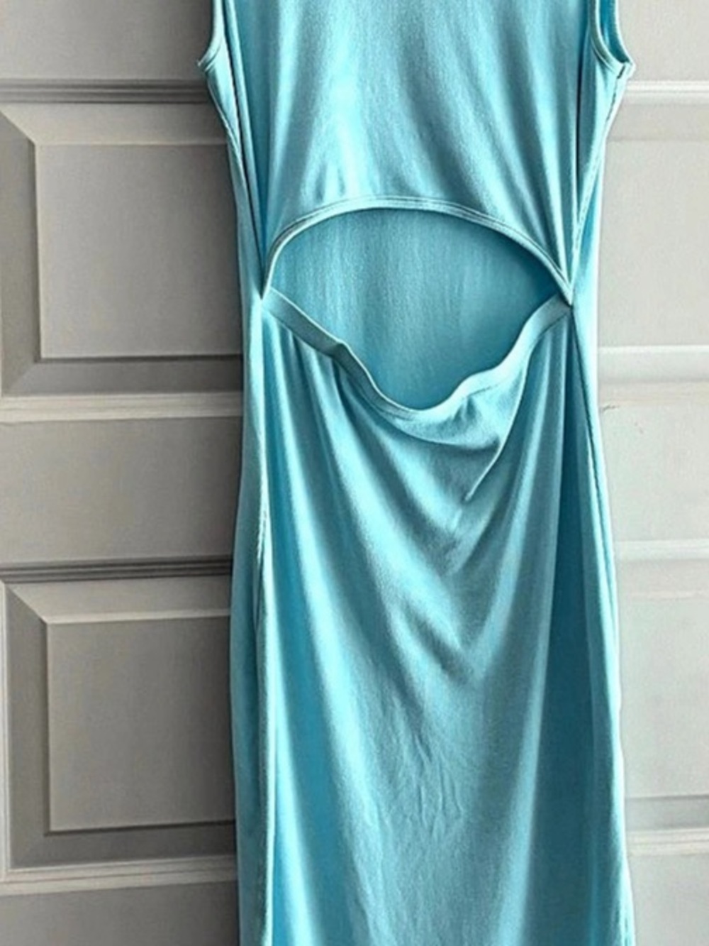 Women's Blue Cutout Midi Dress Like New